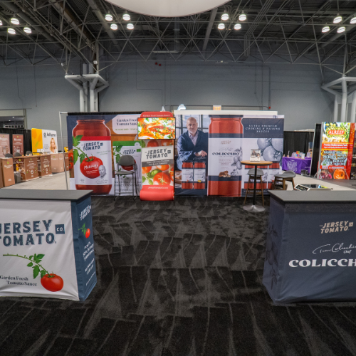 The Jersey Tomato trade show booth