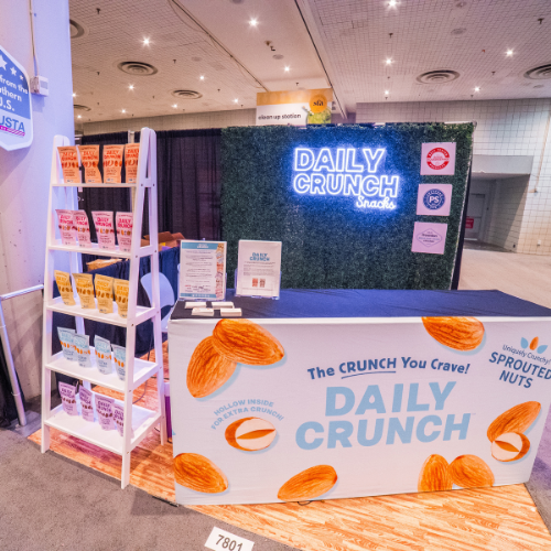 Daily Crunch Trade show booth
