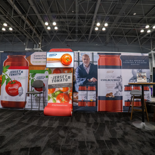 The Jersey Tomato trade show booth