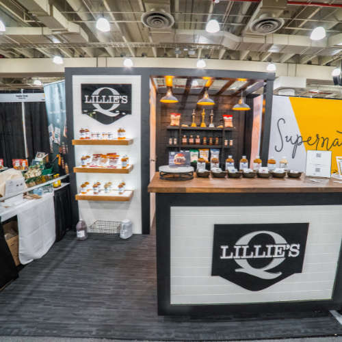 Lillies tradeshow booth