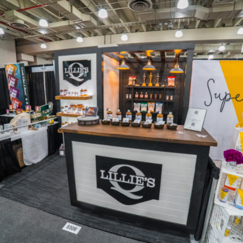 Lillies tradeshow booth