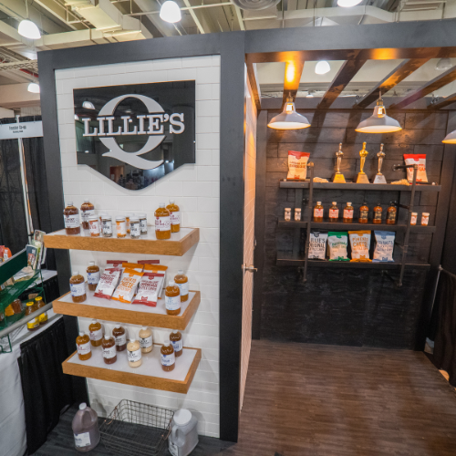 Lillies tradeshow booth