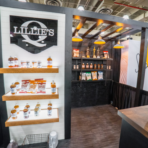 Lillies tradeshow booth