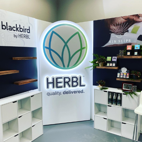 Herbl tradeshow booth
