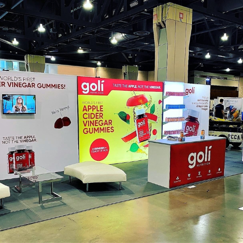 Goli tradeshow booth